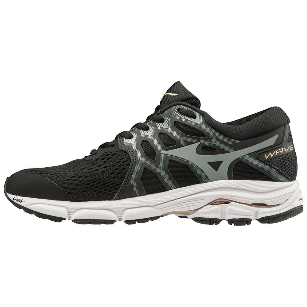 Sapatilhas Running Mizuno Wave Equate 4 - Mulher - Pretas - EKWUH8761